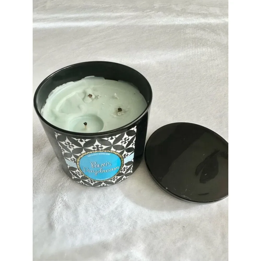 Bath Body Works Home PARIS DAYDREAM 3-wick Candle, 14.5 oz. - rare - Picture 3 of 6